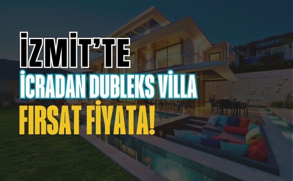 İzmit’te İcradan Dubleks Villa Fırsat Fiyata!
