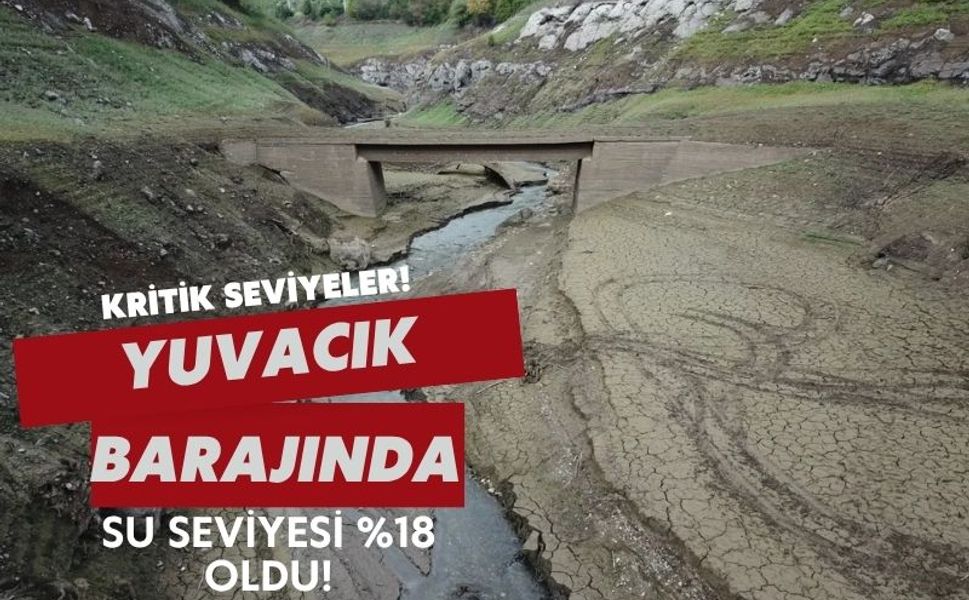 Yuvacık Barajı’nda Su Seviyesi Alarm Veriyor: Yüzde 18’e Geriledi
