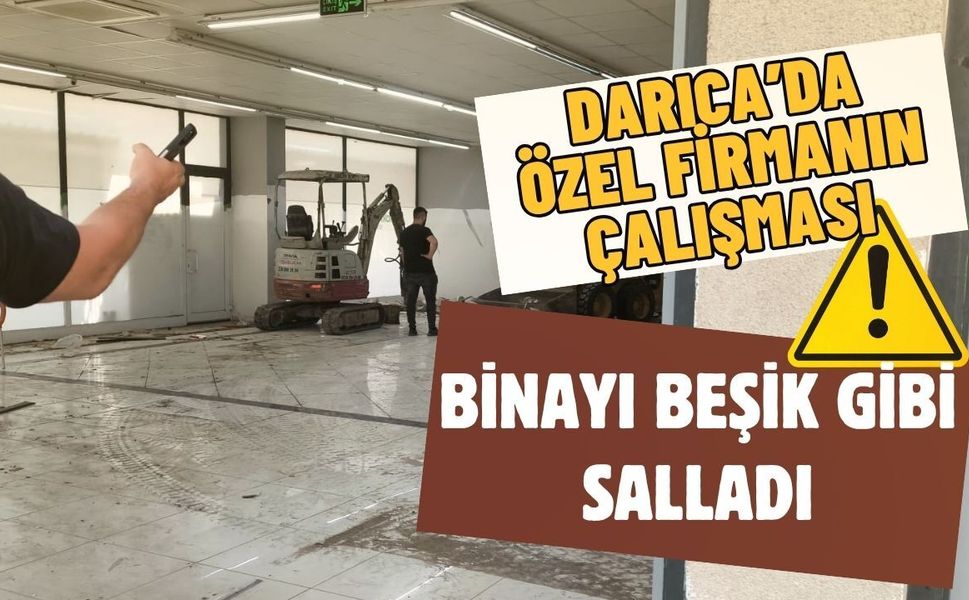 Son Dakika Darıca'da Özel Firmanın Çalışması Binayı Beşik Gibi Salladı, Göçük Korkusu Başladı