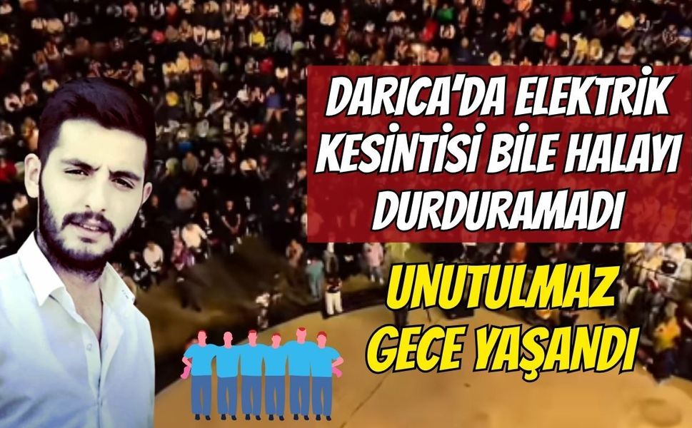 Darıca'da Elektrik Kesintisi Bile Halayı Durduramadı: Mustafa Özden Konserinde Unutulmaz Gece!