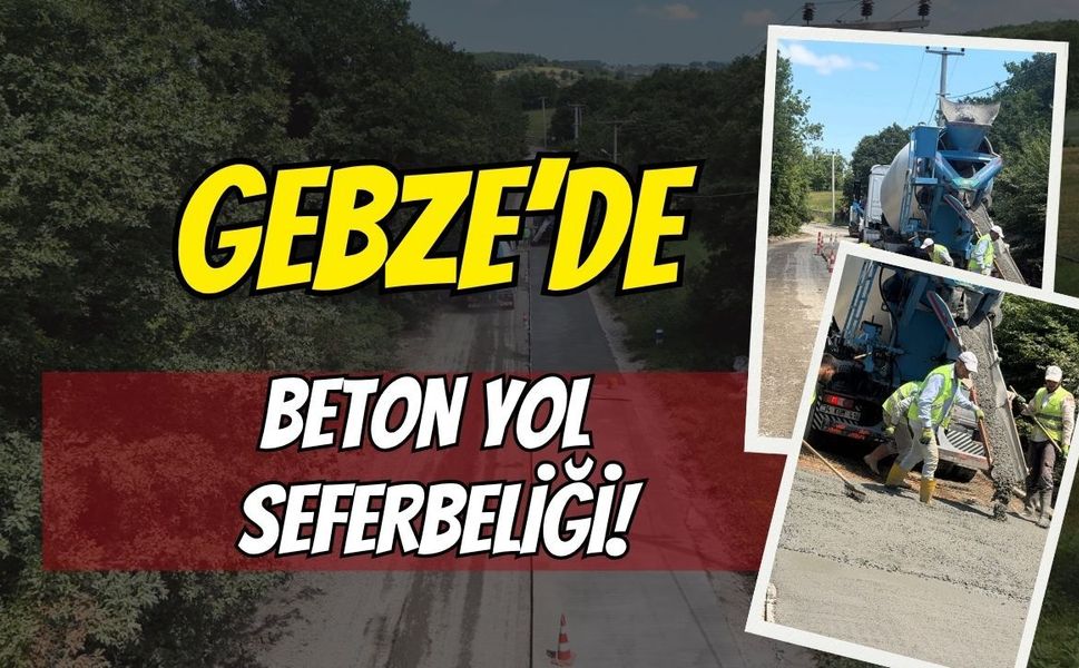 Büyükşehir’den Köy Yollarına Dev Yatırım: Gebze Duraklı’da Beton Yol Seferberliği