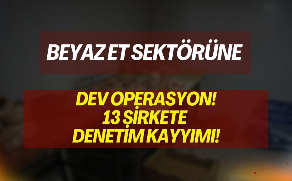 Beyaz Et Sektöründe Dev Operasyon: 13 Şirkete Denetim Kayyımı Atandı!