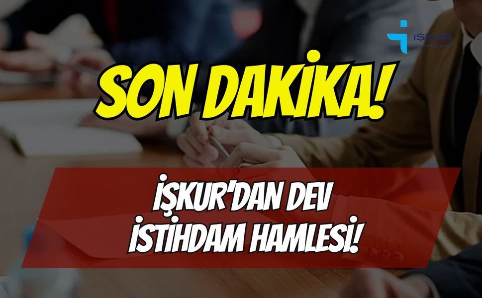 İŞKUR 501 Kamu İşçisi Alımı Başvuruları Başladı