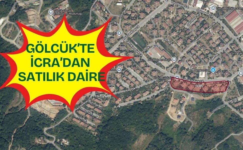 Gölcük Dünya Bankası Kalıcı Konutlarında İcradan Satılık Daire!