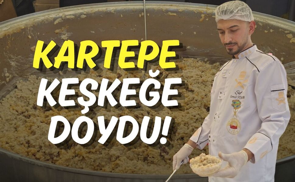 Kartepe Gastronomi Festivali'nde Keşkek Kazanları Kaynadı