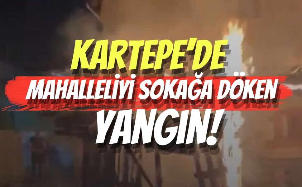 Kartepe’de Mahalleliyi Sokağa Döken Yangın