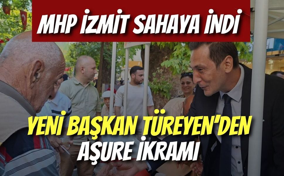 MHP İzmit Sahaya İndi: Yeni Başkan Türeyen’den Aşure İkramı