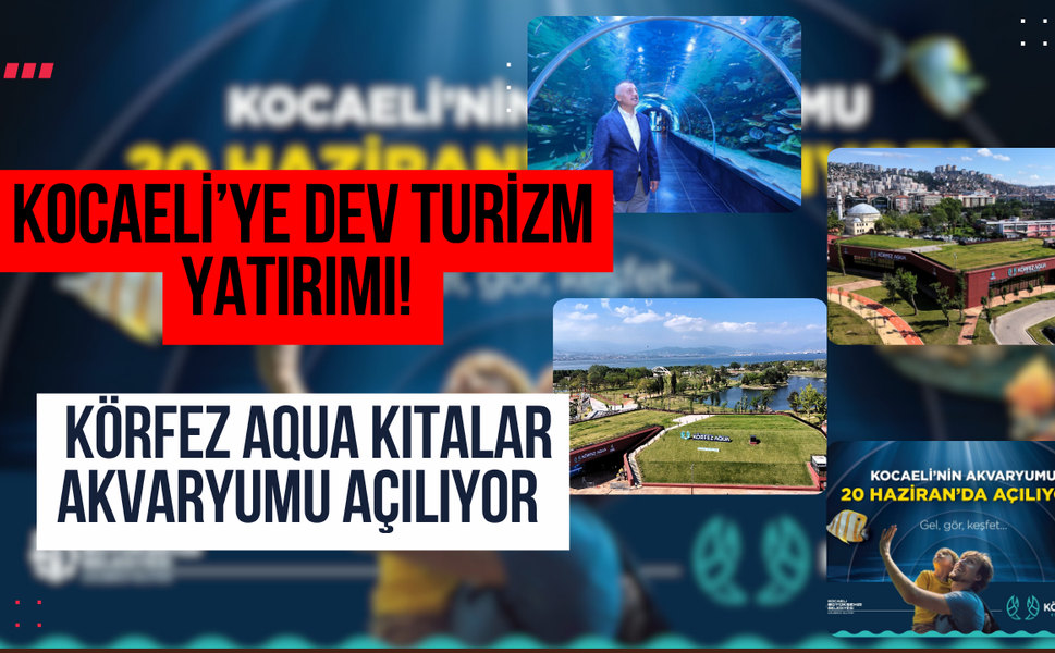 Kocaeli’ye Dev Turizm Yatırımı! Körfez Aqua Kıtalar Akvaryumu Açılıyor