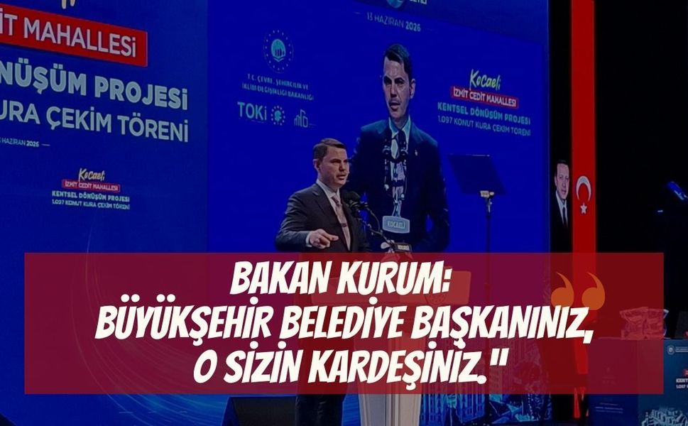 Bakan Murat Kurum Cedit Kürsüsünden Seslendi: "Büyükşehir Belediye Başkanınız O Sizin Kardeşiniz!"