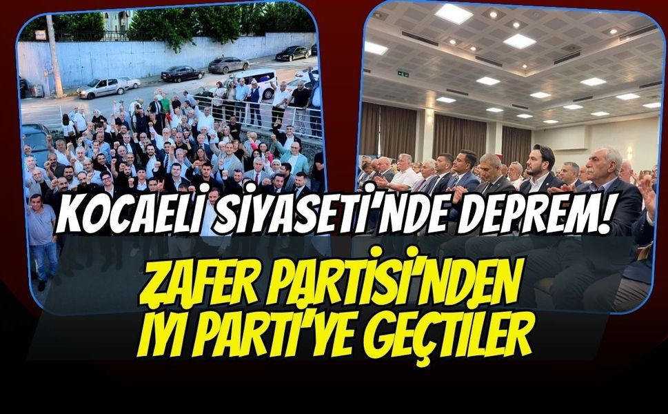 Kocaeli Siyasetinde Deprem: Zafer Partili İki İlçe Başkanı İstifa Edip İYİ Parti’ye Geçti!