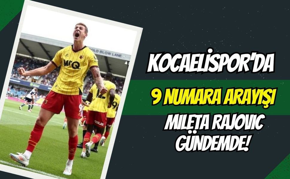 Flaş İddia: Kocaelispor'da "9 Numara" Arayışı Polonya'ya Uzandı: Mileta Rajovic Gündemde!