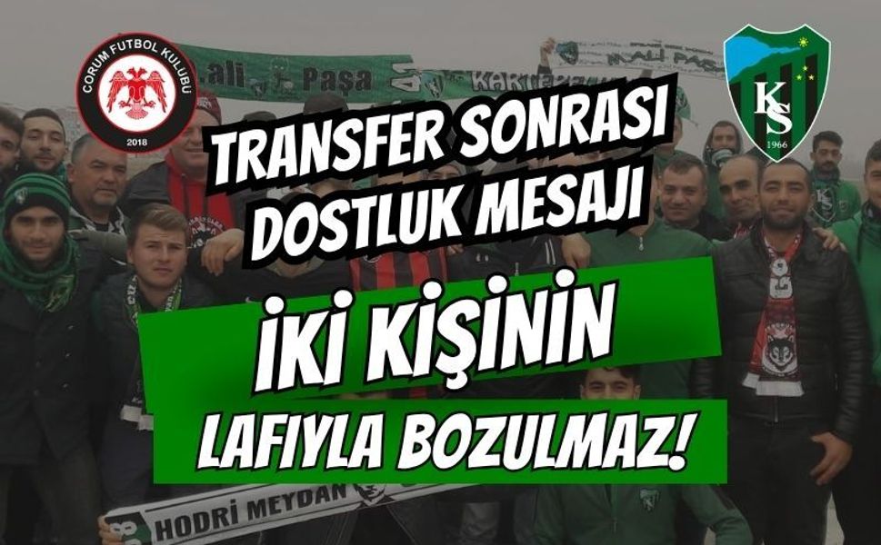 Kocaelispor’da Smolcic Transferi Sonrası Çorum-Kocaeli Dostluk Mesajı: "İki Kişinin Lafıyla Bozulmaz!"