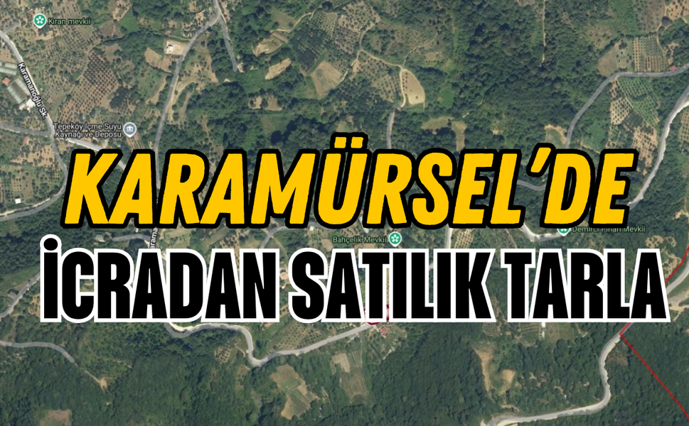 Karamürsel'de İcradan Satılık Tarla