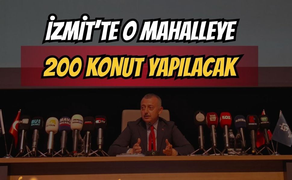 İzmit’te O Mahalleye 200 Konut Yapılacak! Karar Meclisten Geçti