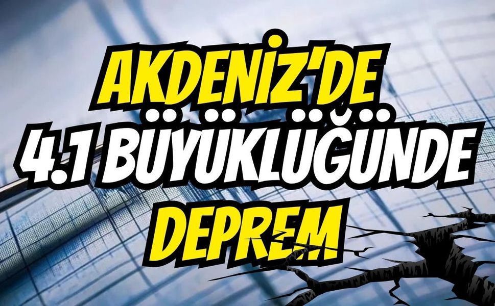 Akdeniz’de korkutan sarsıntı: Datça açıklarında 4,1 büyüklüğünde deprem!