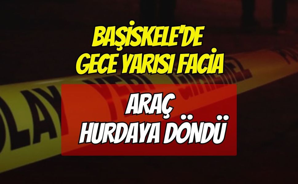 Başiskele'de gece yarısı zincirleme kaza! Araç hurdaya döndü, sürücü canını son anda kurtardı