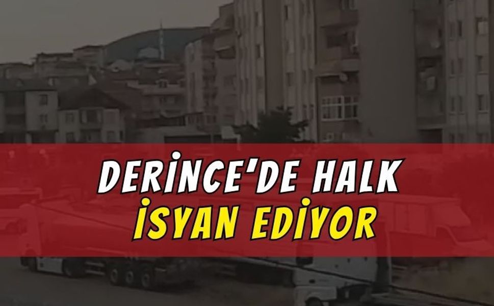 Derince'de TIR isyanı! Mahalle sakinleri çözüm bekliyor