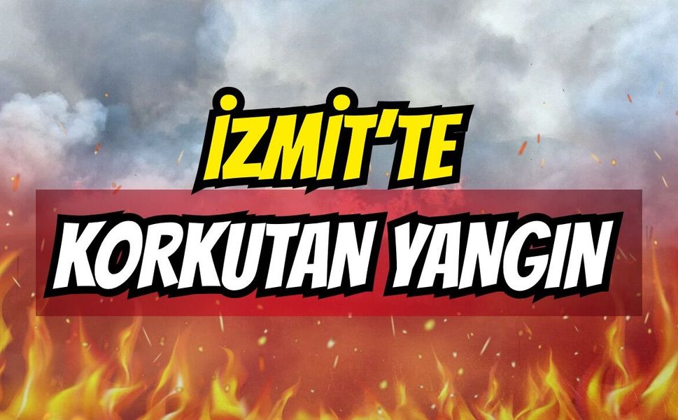 İzmit Kireç Ocakları'nda Korkutan Çatı Yangını!
