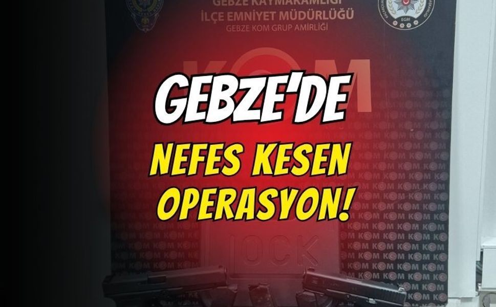 Gebze'de KOM timlerinden nokta atışı operasyon: Yasa dışı silah ticareti darbe aldı!