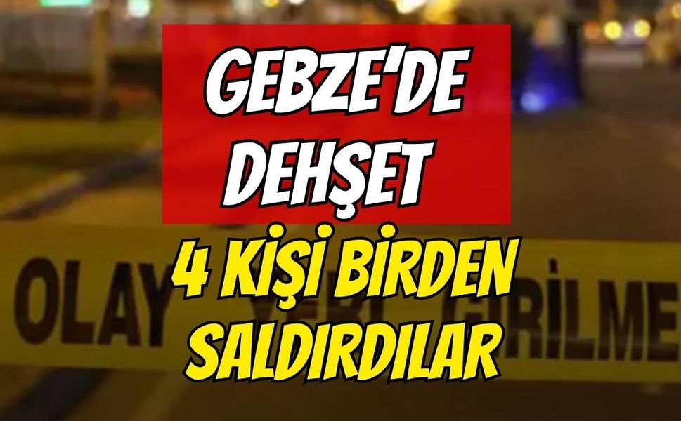 Gebze'de trafikte dehşet anları: 4 kişi tek bir sürücüye sopalarla saldırdı!