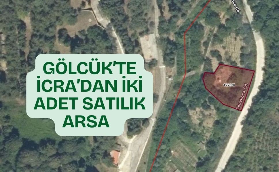 Gölcük'te İcradan İki Arsa Satılacak