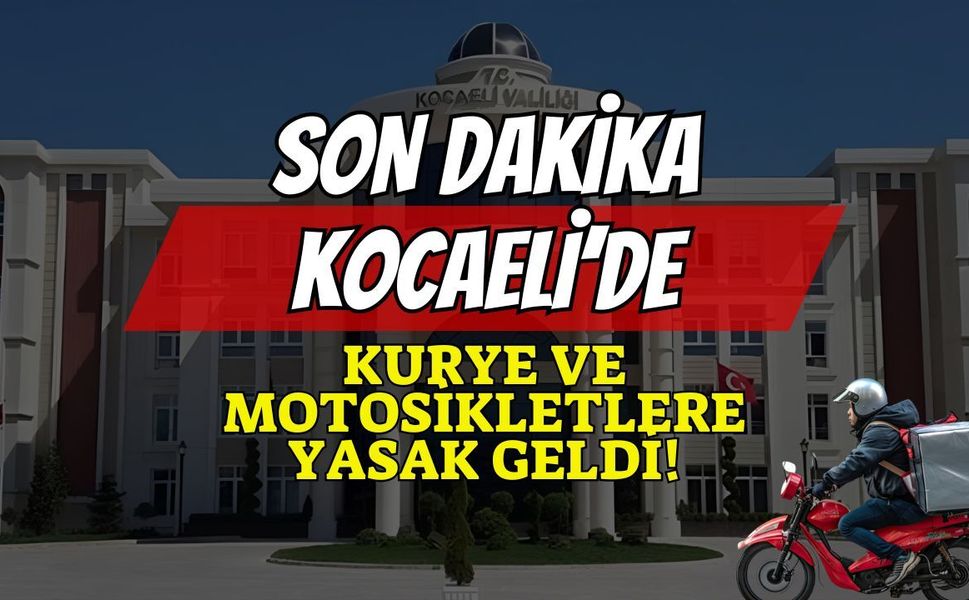 Kocaeli’de Motosiklet ve Motokuryelere Fırtına/Yağış Engeli!
