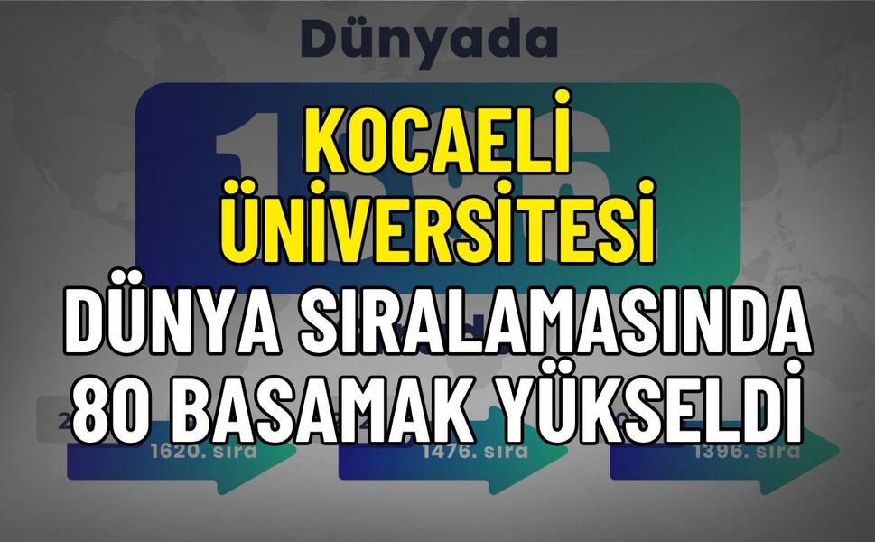 Kocaeli Üniversitesi Dünya Sıralamasında 80 Basamak Yükseldi