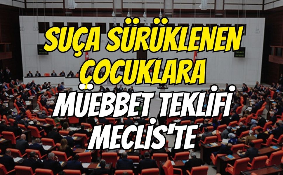 Suça sürüklenen çocuklara müebbet teklifi Meclis'te