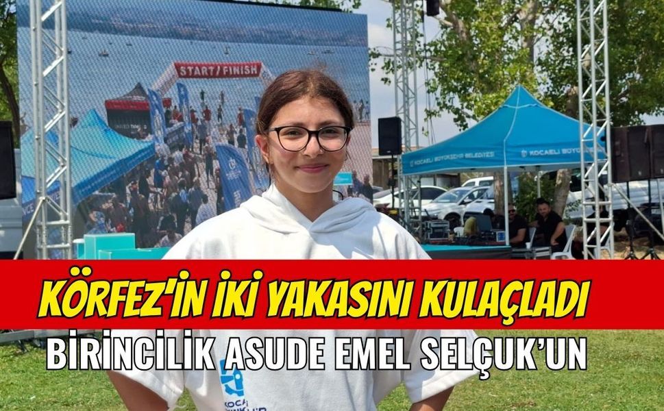Körfezin İki Yakasını Kulaçladı, Birincilik Asude Emel Selçuk’un!