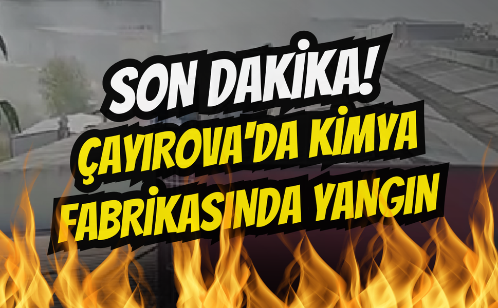 Çayırova'da Kimya Fabrikasında Yangın Paniği