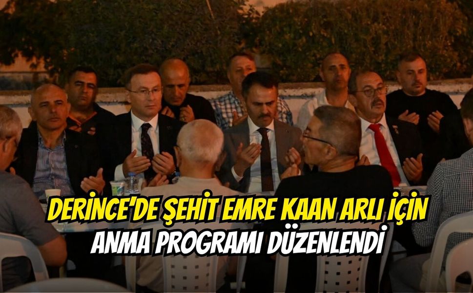 Derince’de Şehit Emre Kaan Arlı İçin Anma Programı Düzenlendi