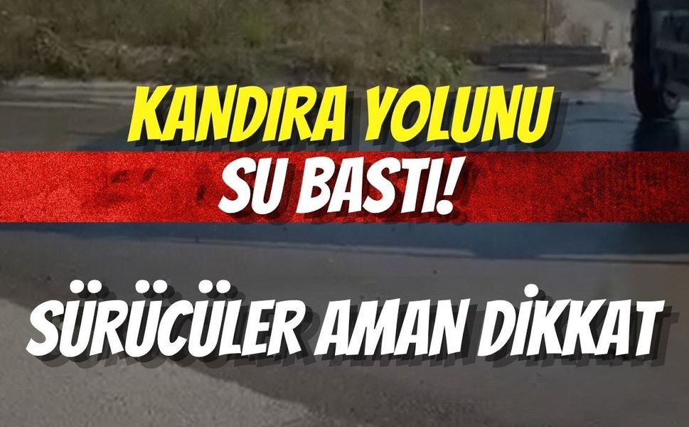 Kandıra Yolunu Su Bastı! Sürücüler Aman Dikkat