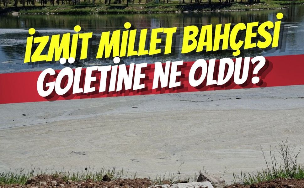 İzmit Millet Bahçesi Göletine Ne Oldu? Vatandaşı Tedirgin Eden Tabaka