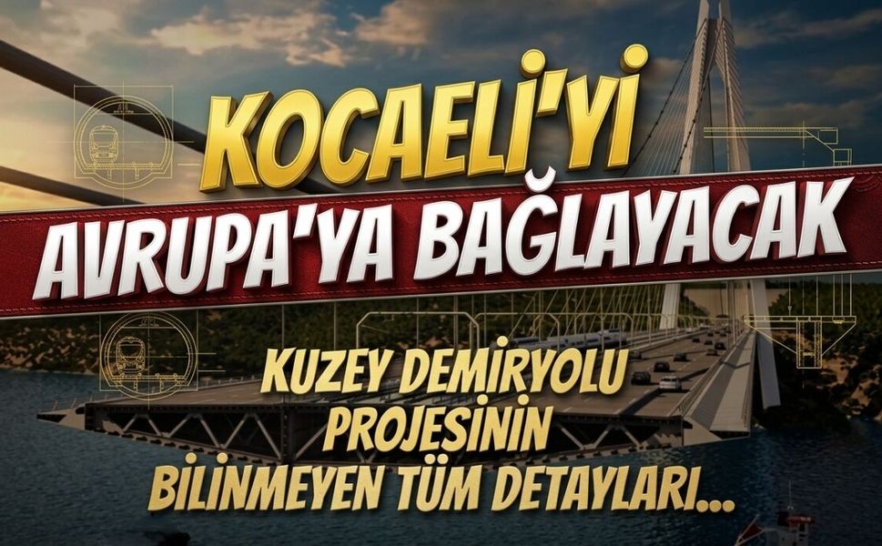 Kocaeli'yi Avrupa'ya Bağlayacak Kuzey Demiryolu Projesinin Bilinmeyen Tüm Detayları...