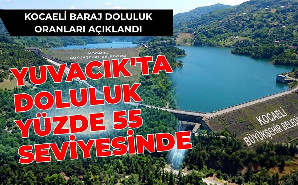 Kocaeli Baraj Doluluk Oranları Açıklandı: Yuvacık'ta Doluluk Yüzde 55 Seviyesinde