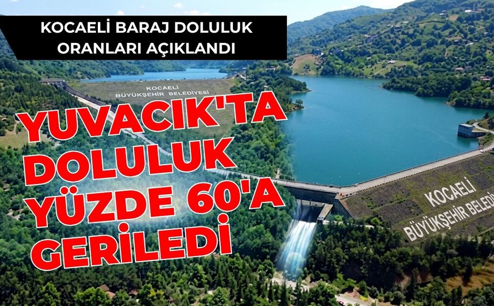 Kocaeli Baraj Doluluk Oranları Açıklandı: Yuvacık'ta Doluluk Yüzde 60'a Geriledi