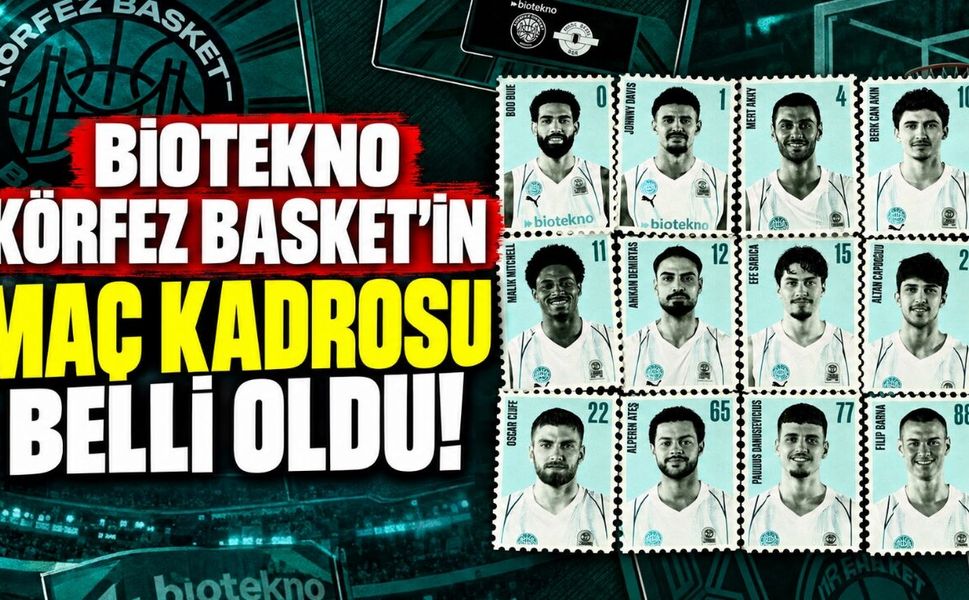 Biotekno Körfez Basket’in ilk maç kadrosu belli oldu
