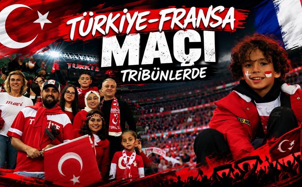 Türkiye-Fransa Maçı Tribün Görüntüleri