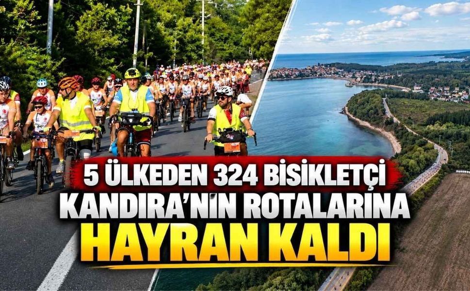 5 Ülkeden 324 Bisikletçi Kandıra’nın Rotalarına Hayran Kaldı