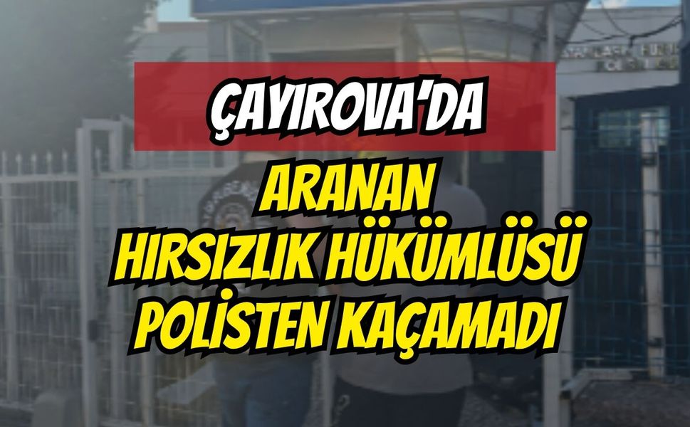Çayırova’da Aranan Hırsızlık Hükümlüsü Polisten Kaçamadı
