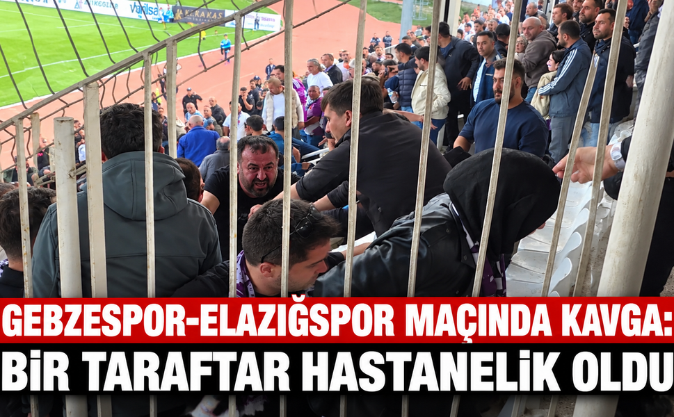 Gebzespor-Elazığspor Maçında Kavga: Bir Taraftar Hastanelik Oldu