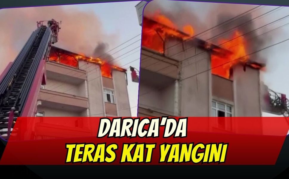 Darıca’da Teras Kat Yangını