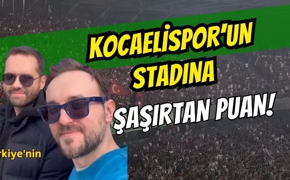 “Kocaelispor’un stadına şaşırtan puan”