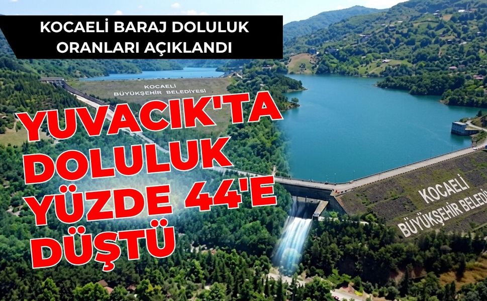 Kocaeli Baraj Doluluk Oranları Açıklandı: Yuvacık'ta Doluluk Yüzde 44'e Düştü