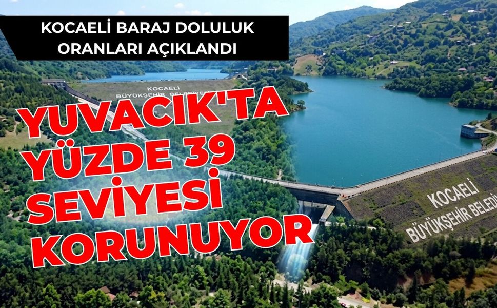 Kocaeli Baraj Doluluk Oranları Açıklandı: Yuvacık'ta Yüzde 39 Seviyesi Korunuyor