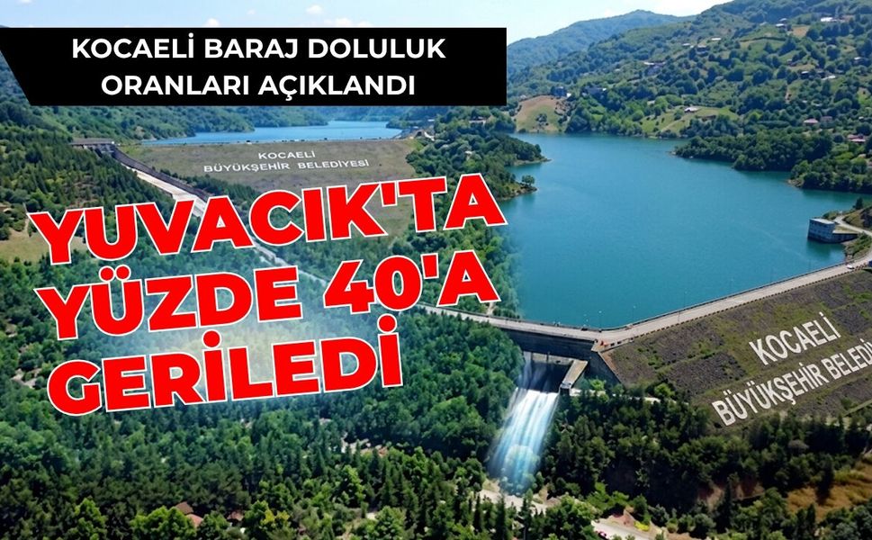 Kocaeli Baraj Doluluk Oranları Açıklandı: Yuvacık'ta Yüzde 40'a Geriledi