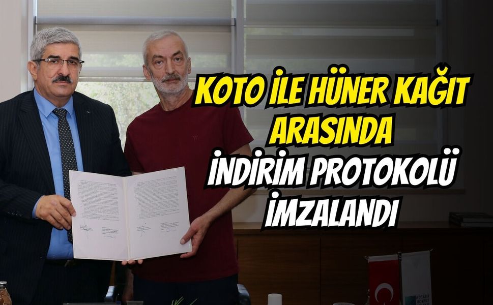 KOTO İle Hüner Kağıt Arasında İndirim Protokolü İmzalandı