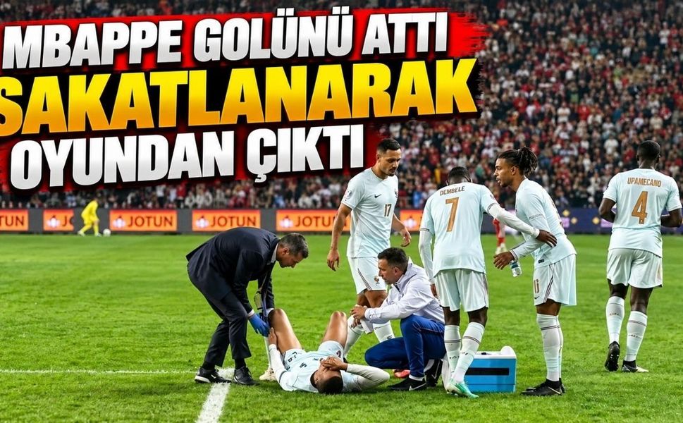 Mbappe golünü attı, sakatlanarak oyundan çıktı