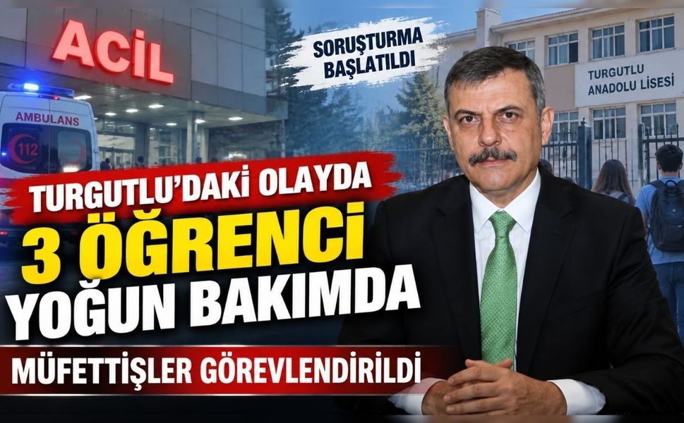 Turgutlu’daki olayda 3 öğrenci yoğun bakımda: Müfettişler görevlendirildi