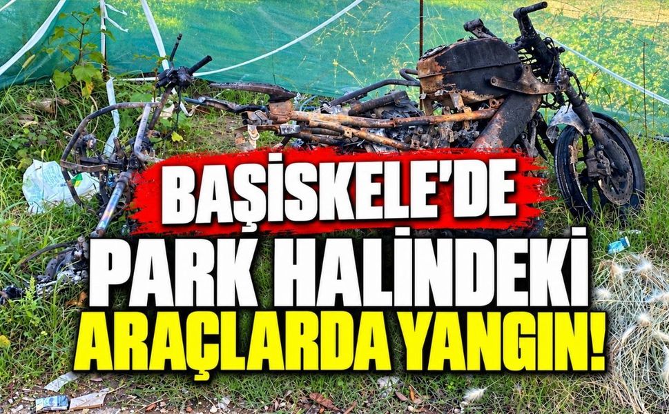 Başiskele’de park halindeki araçlarda yangın!